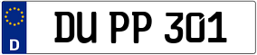 Truck License Plate